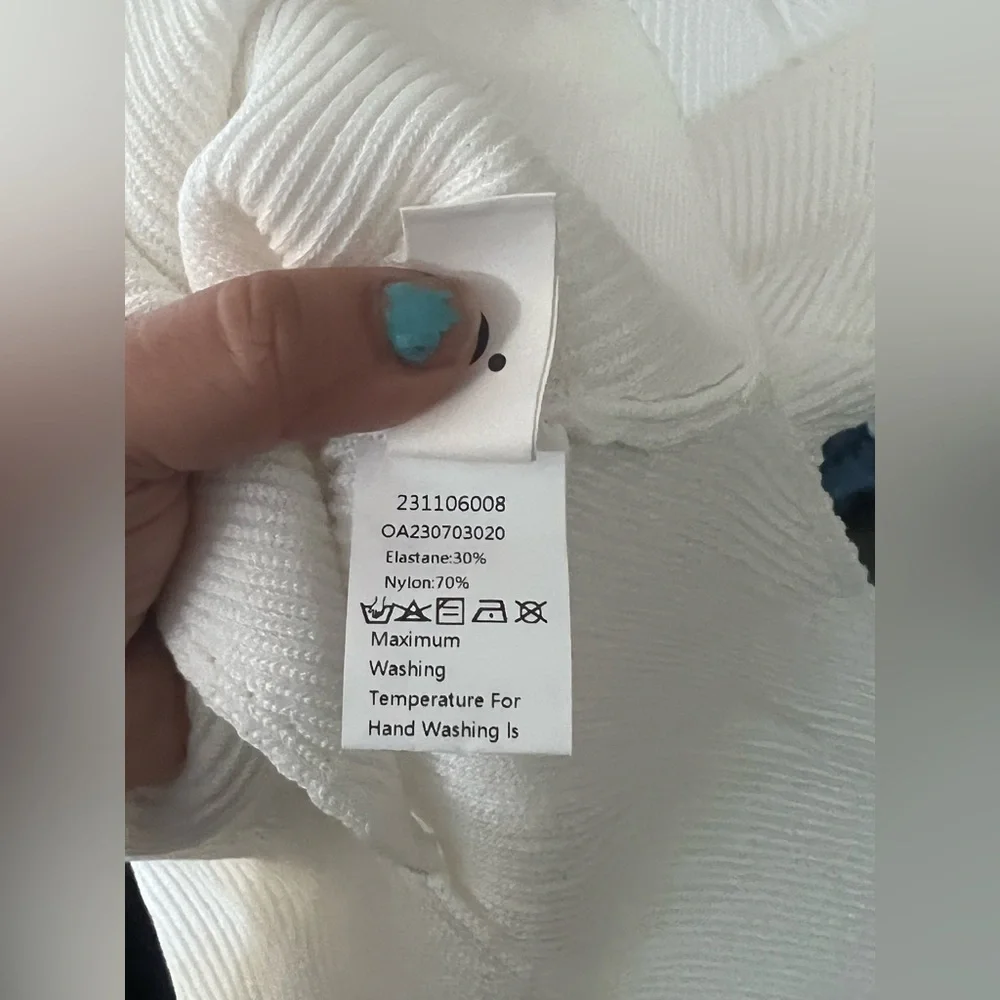 Commense Cream Ribbed Knit Top - Picture 10 of 12